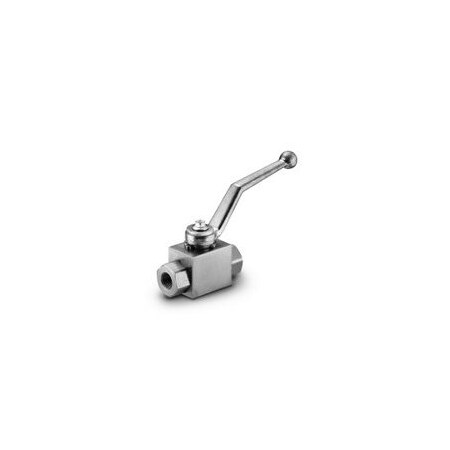 Midland Industries Ball Valve, 2Way High Pressure, 114 Nominal, NPTF, 5000 psi, 22 to 212 deg F, Reduced Port, S GE2114TNPT